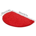 thumbnail image 3 of kjfeif Half Round Bathroom Rug Won't Slip Bathroom Mat Soft and Comfortable Furry Durable Thickened Bathroom Rug Machine Washable Reusable for Shower, Bedroom and Kitchen, 3 of 9