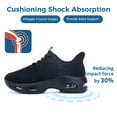 thumbnail image 4 of AOV Womens Running Shoes Slip on Tennis Athletic Walking Shoes Lightweight Comfortable Gym Workout Jogging Sport Sneakers AllBlack US 8, 4 of 7