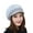 Grey, variant on Dress Choice Women's Winter Warm Hat Crochet Plush Beanie Knitted Newsboy Caps with Visor for Daily Wear