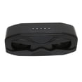 thumbnail image 3 of Altavoz Bluetooth, radio FM, subwoofer HiFi, altavoz inalámbrico con pantalla LED, luz de respiración colorida para viajes en casa, color negro cielo profundo, 3 of 14