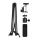 thumbnail image 2 of Soporte Soporte de metal ajustable Soporte de brazo de tijera con suspensión + Soporte para teléfono + Adaptador de cabeza esférica para YouTube Red de grabación de video en vivo Transmisión en línea Abanopi Soporte, 2 of 7
