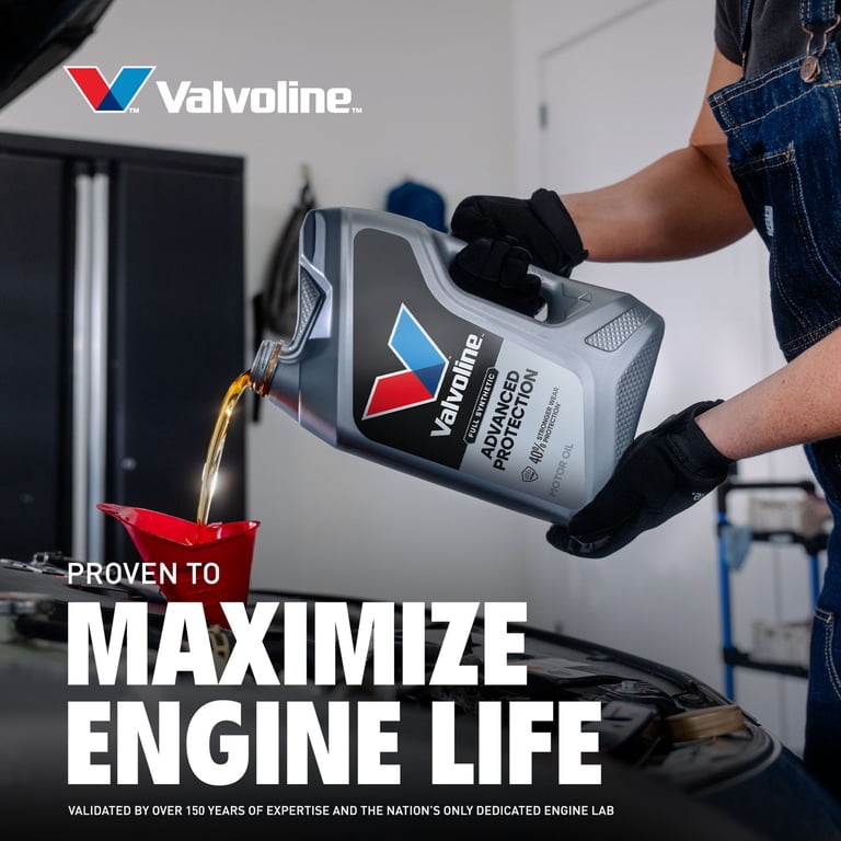 Valvoline, Full Synthetic Motor Oil, 0W-20, 5 Quart - Walmart.com