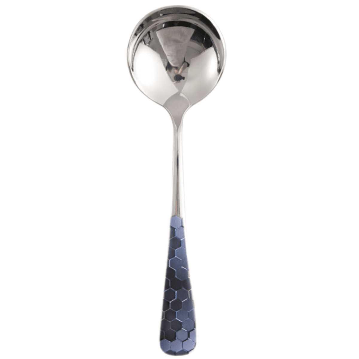 Rush Round Soup Spoons Stainless Steel Korean Spoons with Fashion Printing Pattern 6.22inch