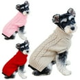 thumbnail image 5 of Pet Dog Sweaters Winter Cat Knitwear, Turtleneck Pullover Knit Puppy Clothes for Small Dogs Girl Boy Pet Outfits, 5 of 6