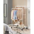 HeavyDuty Clothes Rack DoubleRod Clothing Rack for Hanging Clothes