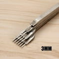 thumbnail image 1 of BUYISI Punch Tool Diy Tool Working Leatherwork Profession 3/4/5/6Mm White Steel 3Mm, 1 of 5