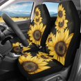 thumbnail image 2 of XYZCANDO Car Seat Covers Sunflower Floral Print 2 Piece Front Seat Cover Stretchy Van Sedan SUV Auto Accessories All Seasons Car Seat Protector, 2 of 10