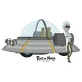 thumbnail image 2 of Junior's Rick And Morty Cool Captain and His Spaceship  Graphic Tee White Small, 2 of 3