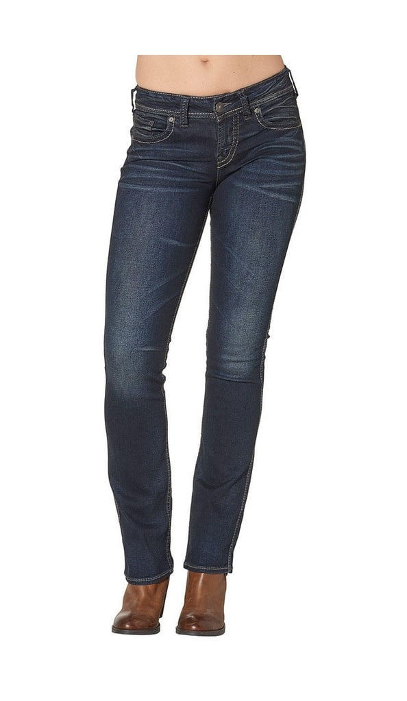 Silver Jeans Co. Ladies Suki Mid Rise Slim Bootcut Jeans, Waist Sizes 24-36  - Walmart.com
