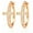 Rose Tone-30mm, variant on Cross Hoop Earrings for Women Cubic Zirconia Ginger Lyne Collection