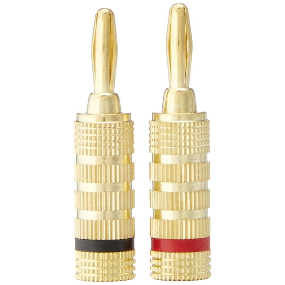 Altavoz Banana Plugs Monoprice 121821 chapado en oro de 24 quilates (12 pares)
