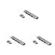 thumbnail image 4 of Adaptador divisor de concentrador USB Sidaley Estación de acoplamiento portátil 4 puertos Plata Gris, 4 of 6