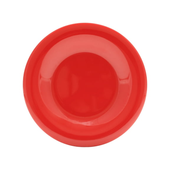 Excellante Color Pure Red Melamine Dinnerware Collection 12 Inch Wide Rim Round Plate, Comes in Dozen