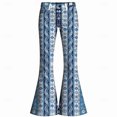 thumbnail image 4 of CONZONE Mens 70S Disco Flared Pants Vintage Hippie Pants for Men Trendy Funny Graphic Bell Bottoms, 4 of 4