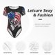 thumbnail image 4 of Fotbe Largemouth Bass Fish in USA Body de Mujer con Cuello Redondo y Mangas Cortas, Sin Mangas Ajustado, Suave, Cómodo y Básico-X-Large, 4 of 7