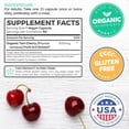 thumbnail image 2 of Pure Co 2000mg Organic Tart Cherry Supplement, 4:1 Tart Cherry Extract, 60 Capsules, 2 of 8
