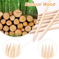 thumbnail image 3 of 50/100/200 PCS Orange Wooden Cuticle Pcomhers, Dual-Ended Multi-Purpose Nail Tools for Manicure and Pedicure, 3 of 6