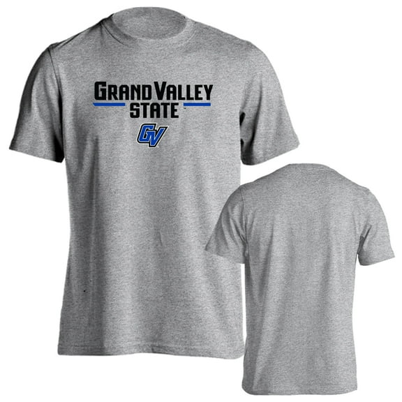 Grand Valley State University Lakers Classic Arch with Mascot Short Sleeve T-Shirt