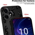 thumbnail image 3 of Cute Bow Phone Case for Boost celero 5g Plus 2024 7", Aesthetic Coquette Black Ribbon Bowknot Pattern Print Design Case Soft Slim Shockproof TPU Protective Funda Cover for Women Girls, 3 of 6
