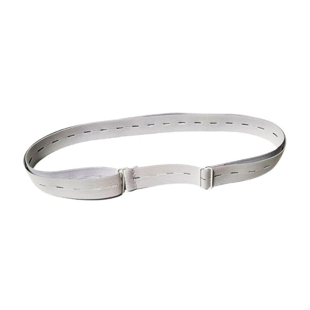 Cinturón de sujeción para camisa, formal, resistente a las arrugas, para hombre y mujer Blanco