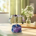 thumbnail image 3 of VOAVEKE Summer Decorations For Home,Natural Colorful Crystal Stone Crushed Stone Wealth Tree Handwoven Amethyst Base Money Tree Home Decoration, 3 of 5