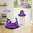 thumbnail image 4 of Honeyjoy 12V Bumper Car for Kids Toddlers Electric Ride On Car Vehicle with 360° Spin Purple, 4 of 10
