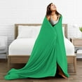 thumbnail image 5 of Kll Fleece Blanket Plush Throw Blanket Forestgreen,Soft Fuzzy Cozy Flannel Blanket For Couch Sofa Bed.(50"X40"), 5 of 9
