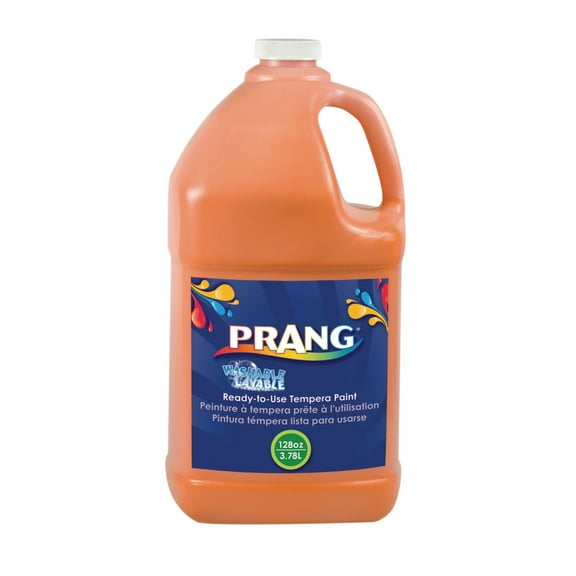 Prang Washable Tempera Paint, Orange, 1 Gal