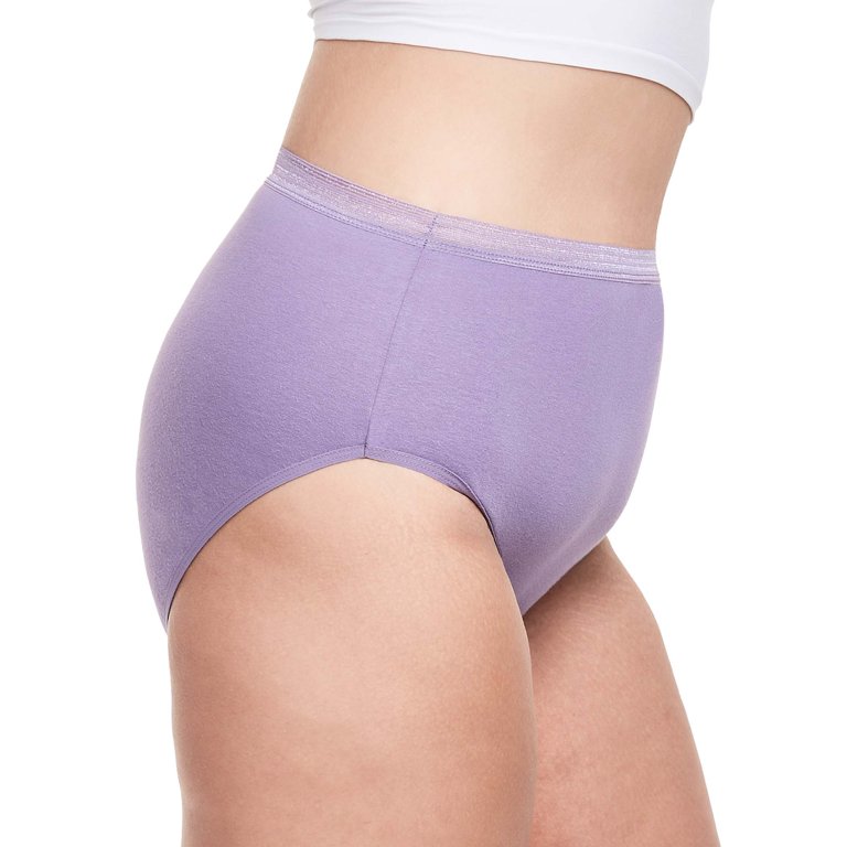Hanes Signature Breathe Women's Microfiber Brief Underwear 6-Pack,  Assorted, 10 at  Women's Clothing store