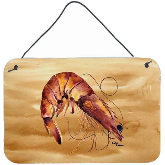 8 x 12 in. Shrimp Indoor Or Aluminium Metal Wall Or Door Hanging Prints