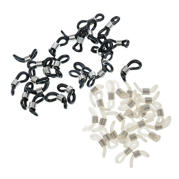 50 Pieces Glasses Chain Holder Ends Fashionable Glasses Accessories Rubber Ends -