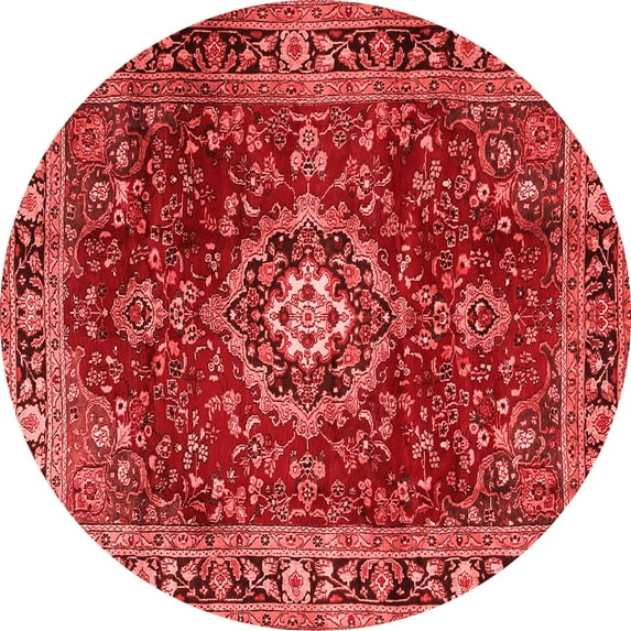 Ahgly Company Indoor Round Persian Red Traditional Area Rugs, 6' Round