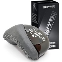 SHIFTIN Premium Replacement Accessory Gear Shift Knob Shifter for TOYOTA Auris Prius Plug-in Hybrid (Black Leather / Piano Black)