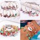 thumbnail image 5 of Cuentas de piedra triturada de 15 colores, cuentas sueltas naturales de forma irregular para joyería DIY, collar, pulsera, pendientes, 5 of 8