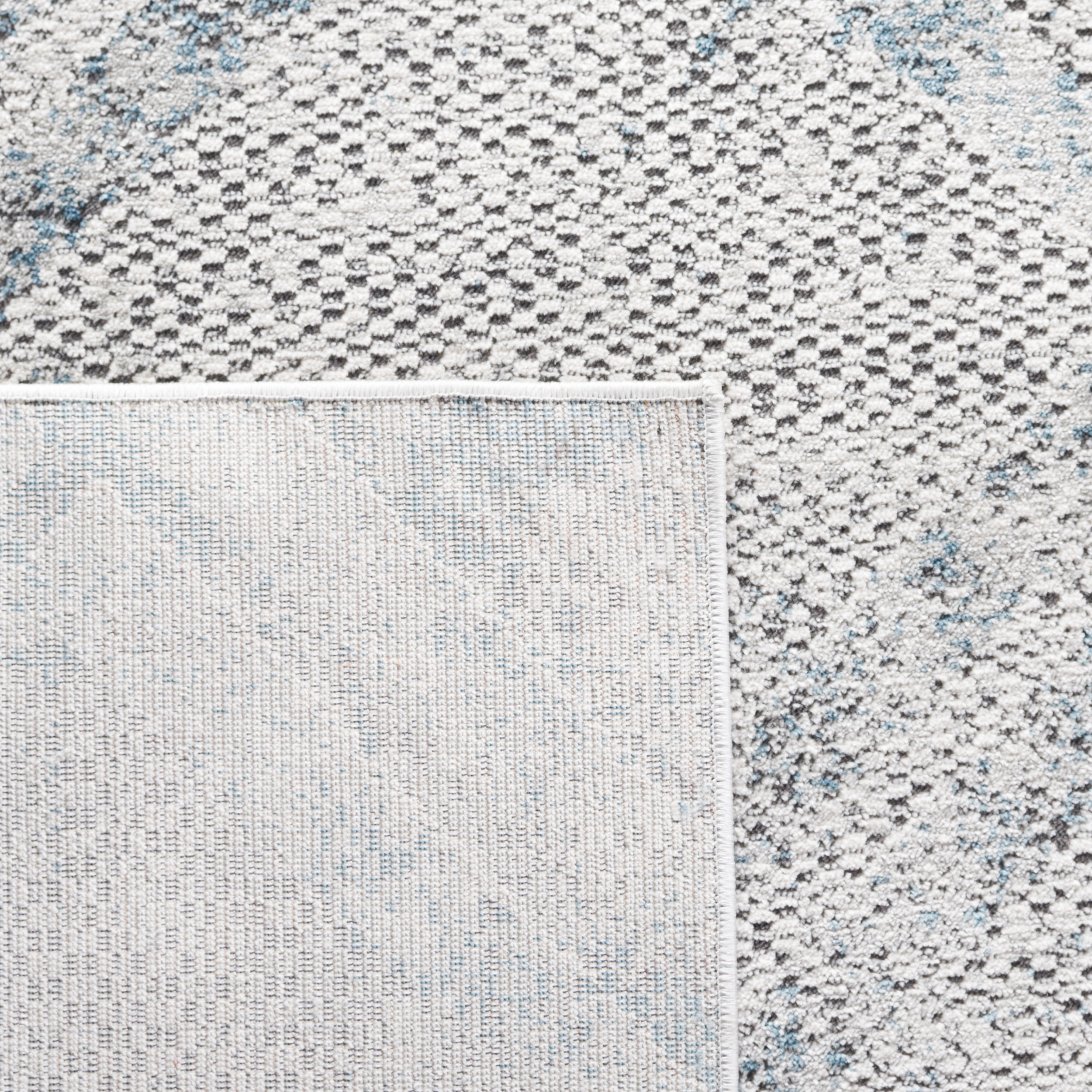 SAFAVIEH Vogue Warwick Geometric Area Rug, Grey/Blue, 4' x 6'
