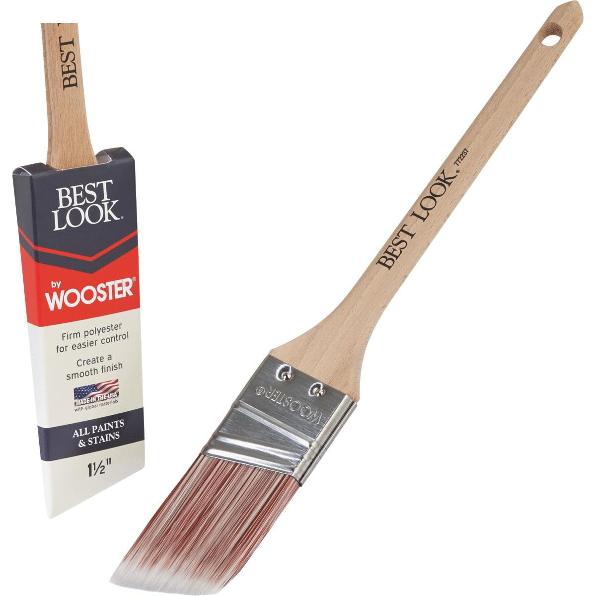 Best Look By Wooster 11/2 In. Thin Angle Sash Paint Brush D40211 1/2