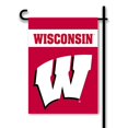 thumbnail image 1 of BSI PRODUCTS 83020 2-Sided Garden Flag - Wisconsin Badgers, 1 of 5