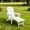 1Pcs White, variant on Jopath Adirondack Chair, Outdoor Lounge Chair Adjustable Backrest with Pull-Out Footrest for Patio Garden Outdoors Fire Pit Teak