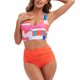 thumbnail image 4 of Moda mujer Split traje de baño cintura alta impresión Color a juego Sexy Bikini Fridja  nalpqowj57355, 4 of 8