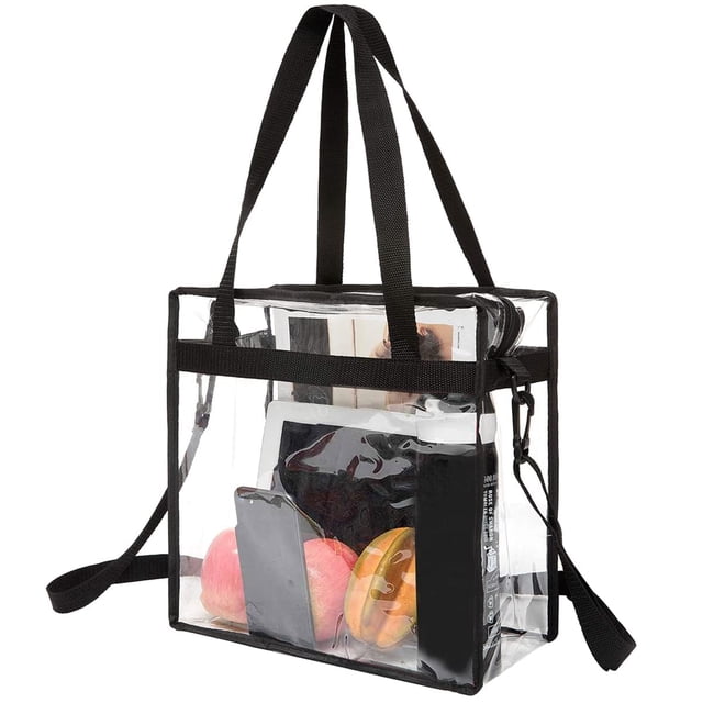 Bolso tote transparente Bagail 30 x 30 x 15 cm aprobado para estadios