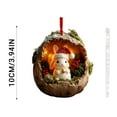 thumbnail image 2 of Adorno navideño de animales del bosque de 10 cm | Colgante acrílico para árbol de Navidad | Diseño caprichoso de animales del bosque | Decoración de temporada duradera para árboles, coronas, centros, 2 of 5