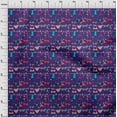 thumbnail image 4 of oneOone Rayon Purple Fabric Beach Wear Craft Projects Decor Fabric Printed By The Yard 56 Inch Wide, 4 of 4