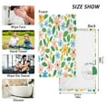 thumbnail image 6 of Yayeee 2 Pack Hand Towels for Bathroom 100% Cotton 16" x 28" Soft Absorbent Kitchen Towel, Retro Blue Floral, 6 of 7