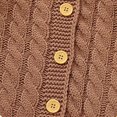 thumbnail image 7 of Kaemgyyd Baby Infant Winter Warm Outfit Cable Knit Hooded Romper Long Sleeve Button down Sweater One-Piece Jumpsuit Clothes, 7 of 7