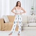 thumbnail image 6 of FORMRS Women's Pajama Pants with Pockets Soft Comfy Loungewear Sleep Bottom, Sizes S-2XL, White Snowman, 6 of 8