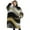 Black Marble Gold, variant on Oversized Wearable Blanket Hoodie,White Marble Copper Line Pattern Sherpa Blanket Hoodie with Super Pockets,Super Warm Fuzzy Pullover for Women & Men
