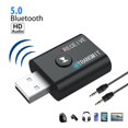 thumbnail image 1 of Bluetooth 5.0 Adapter Bluetooth Transmitter Receiver 2-in-1 Wireless 3.5mm aptX Low Latency Adapter for TV/Home Sound System, 1 of 9