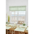thumbnail image 6 of Ashford Sage Green Gingham 100% Cotton Set of 2 Window Valances 15.5" x 72", 6 of 9