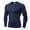 Navy, variant on Huuilaibazoo Men's Compression Shirts Long Sleeve Workout Gym T-Shirt Running Top Cool Dry Sports Baselayer Undershirts