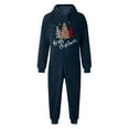 thumbnail image 4 of Wuxian Fall Outfits For Boys Christmas Fuzzy Wool Thermal Hooded Romper Funny Embroidery Print Zipper One Piece Bodysuits Jumpsuit Winter Warm Soft Thick Lined Sofy Cozy Dailywear,Navy,11-12 Years, 4 of 4